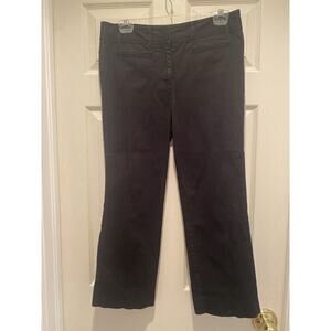 Ann Taylor Loft Women's Laura Dress Pants Full Leg Black Size 8 Flat Front